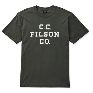 Filson T-shirt charcoal made in the USA